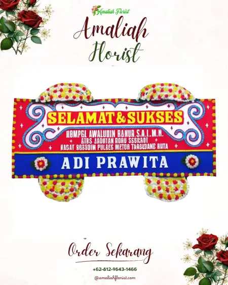 Papan Bunga Ucapan Selamat Drono